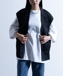 NYLAUS | 別注 テーラードカラー オーバー ダブルベスト(ベスト)