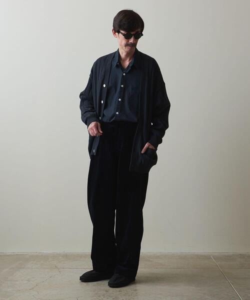 Steven Alan（スティーブンアラン）の「＜Steven Alan＞ SUP CTN VNECK CARDIGAN -LOOSE/カーディガン（カーディガン/ボレロ・メンズ・ネイビー/モカ・S/XL/L/M）」の16枚目の写真