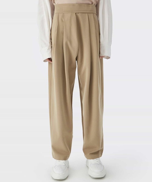 INFLATION(インフレーション)の「INFLATION(インフレーション)ハイウエストパンツ(その他パンツ・メンズ・ブラック/カーキ・S/M/L/XL)」の6枚目の写真