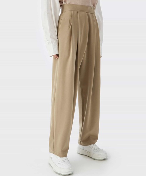 INFLATION(インフレーション)の「INFLATION(インフレーション)ハイウエストパンツ(その他パンツ・メンズ・ブラック/カーキ・S/M/L/XL)」の3枚目の写真