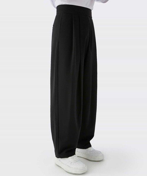 INFLATION(インフレーション)の「INFLATION(インフレーション)ハイウエストパンツ(その他パンツ・メンズ・ブラック/カーキ・S/M/L/XL)」の7枚目の写真