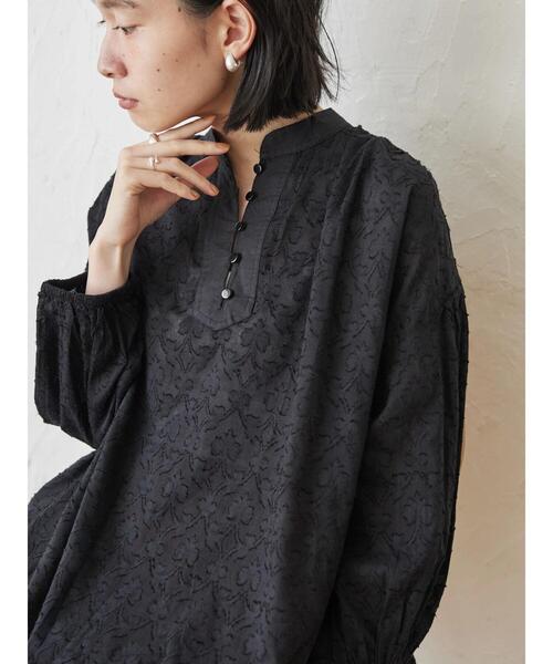 AMERICAN HOLIC(アメリカンホリック)の「インドCottonドビーブラウス(シャツ/ブラウス・レディース・ブラック/キャメル・L/M)」の7枚目の写真