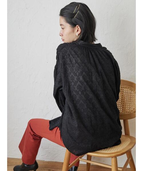 AMERICAN HOLIC(アメリカンホリック)の「インドCottonドビーブラウス(シャツ/ブラウス・レディース・ブラック/キャメル・L/M)」の8枚目の写真