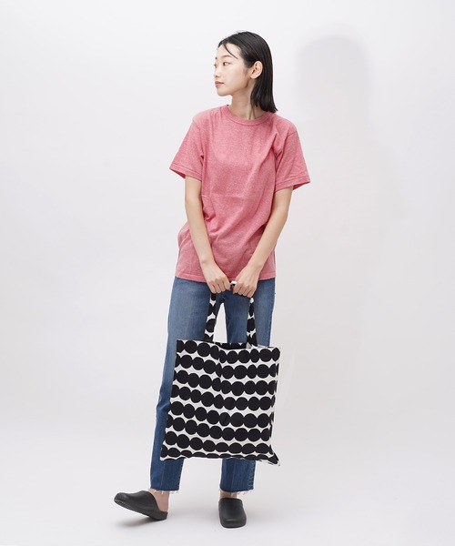 marimekko（マリメッコ）の「marimekko / マリメッコ  Pieni Unikko ファブリック トートバッグ LOK（トートバッグ・レディース・ブラック/ベージュ/レッド/ワインレッド/ブラック系その他/ナチュラル/グレー/グリーン/その他1/その他2/ブルー/ブラック×ホワイト・FREE）」の15枚目の写真