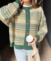 StyleSea | フェアアイルジャガード2WAYカーディガン(カーディガン/ボレロ)