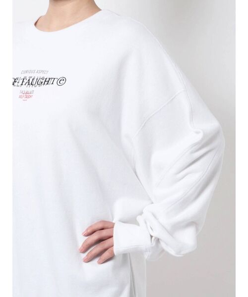 EMODA(エモダ)の「オーバーボーイズトレーナー(スウェット・レディース・ホワイト/ブラック/ネイビー/グレー・FREE)」の10枚目の写真