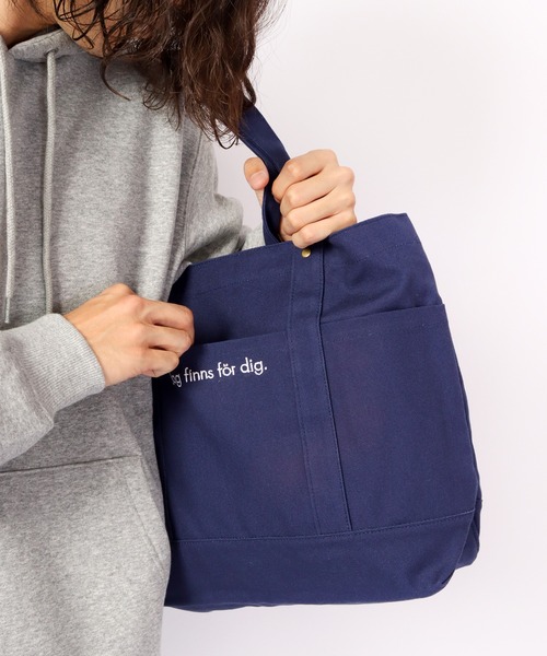 moz(モズ)の「moz キャンバストート L(トートバッグ・レディース・ブラック/ナチュラル/ブルー・L)」の16枚目の写真