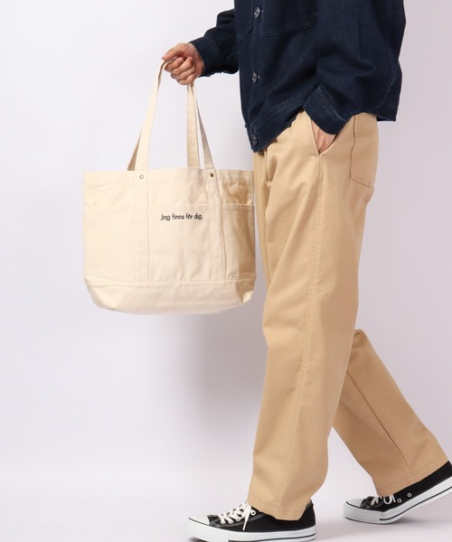 moz(モズ)の「moz キャンバストート L(トートバッグ・レディース・ブラック/ナチュラル/ブルー・L)」の4枚目の写真