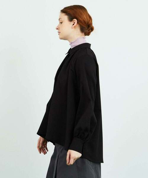 FRAPBOIS(フラボア)の「イージービエラ ブラウス(シャツ/ブラウス・レディース・ブラック/ブラウン・0/1)」の3枚目の写真