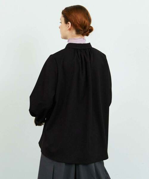 FRAPBOIS(フラボア)の「イージービエラ ブラウス(シャツ/ブラウス・レディース・ブラック/ブラウン・0/1)」の4枚目の写真