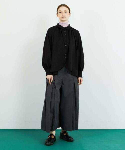 FRAPBOIS(フラボア)の「イージービエラ ブラウス(シャツ/ブラウス・レディース・ブラック/ブラウン・0/1)」の8枚目の写真