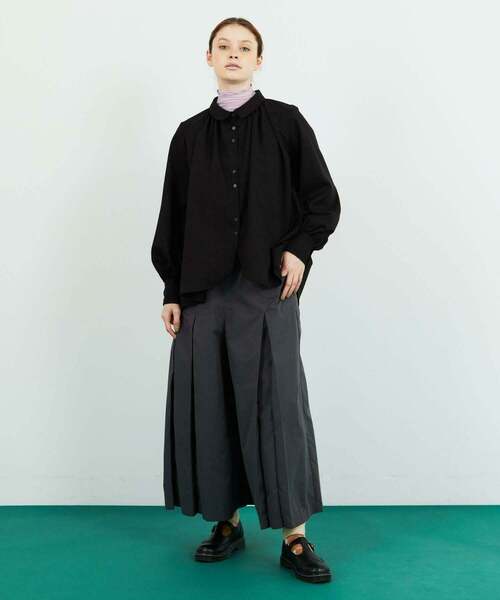 FRAPBOIS(フラボア)の「イージービエラ ブラウス(シャツ/ブラウス・レディース・ブラック/ブラウン・0/1)」の10枚目の写真