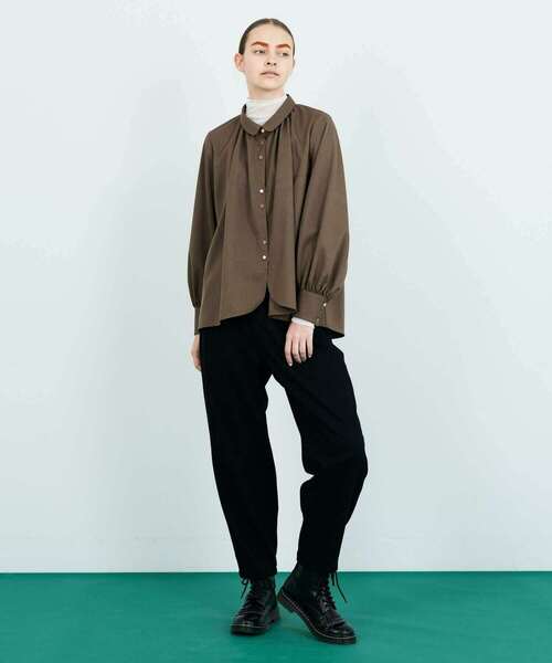 FRAPBOIS(フラボア)の「イージービエラ ブラウス(シャツ/ブラウス・レディース・ブラック/ブラウン・0/1)」の19枚目の写真