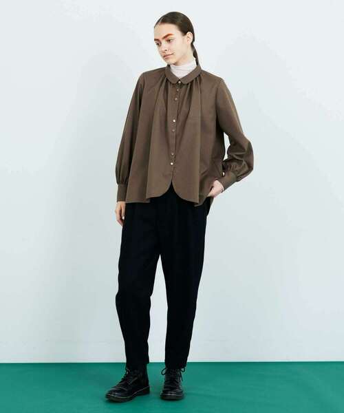 FRAPBOIS(フラボア)の「イージービエラ ブラウス(シャツ/ブラウス・レディース・ブラック/ブラウン・0/1)」の20枚目の写真