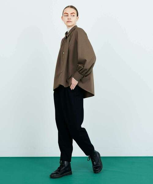 FRAPBOIS(フラボア)の「イージービエラ ブラウス(シャツ/ブラウス・レディース・ブラック/ブラウン・0/1)」の21枚目の写真