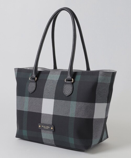 美品✨ブルーレーベルクレストブリッジ トートバッグ チェック 