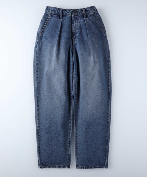 HONEYSUCKLE ROSE(ハニーサックルローズ)の「【HONEYSUCKLE ROSE】タックバルーンデニムパンツ(デニムパンツ・レディース・ダークインディゴブルー・L/S/M)」の1枚目の写真