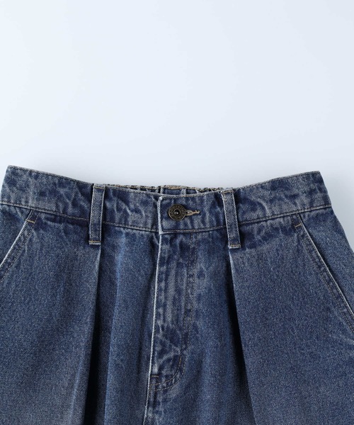 HONEYSUCKLE ROSE(ハニーサックルローズ)の「【HONEYSUCKLE ROSE】タックバルーンデニムパンツ(デニムパンツ・レディース・ダークインディゴブルー・L/S/M)」の3枚目の写真