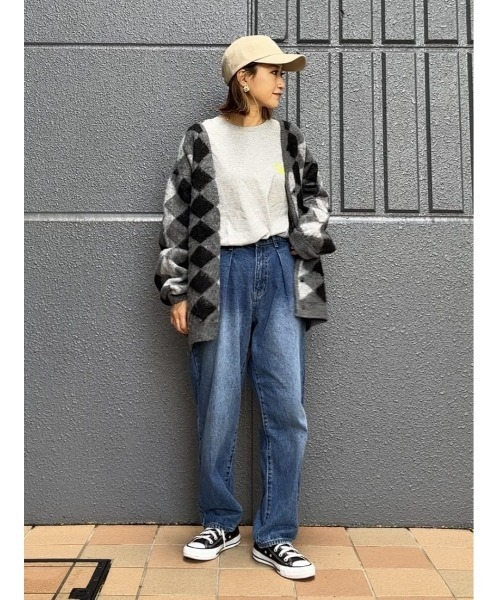 HONEYSUCKLE ROSE(ハニーサックルローズ)の「【HONEYSUCKLE ROSE】タックバルーンデニムパンツ(デニムパンツ・レディース・ダークインディゴブルー・L/S/M)」の12枚目の写真