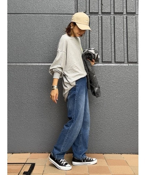 HONEYSUCKLE ROSE(ハニーサックルローズ)の「【HONEYSUCKLE ROSE】タックバルーンデニムパンツ(デニムパンツ・レディース・ダークインディゴブルー・L/S/M)」の13枚目の写真