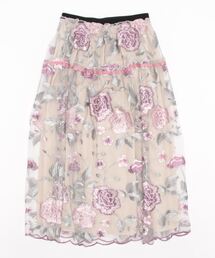 Re.Verofonna | エンブロイダリーチュールスカート(スカート)