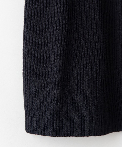 Blue Standard (ブルースタンダード)の「【BLUE STANDARD/ブルースタンダード】ストレッチ リブニット ハイネック モックネック(ニット/セーター・メンズ・ブラック/ホワイト/チャコールグレー・MEDIUM/LARGE/X-LARGE)」の18枚目の写真