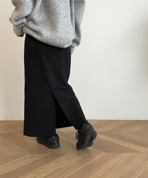 CANAL JEAN（キャナルジーン）の「RED CHOP WORKS(レッドチョップワークス) ハイストレッチペンシルスカート（スカート・レディース・ベージュ/ブラック・36/38）」の5枚目の写真