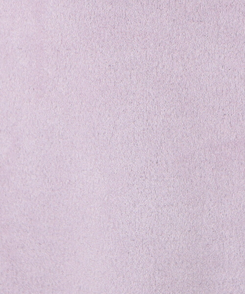 Purple&Yellow（パープルアンドイエロー）の「フェイクスエードダンボールニット ハーフジッププルオーバー（スウェット・レディース・グレイッシュベージュ/オフホワイト/ラベンダー/ミント・FREE）」の8枚目の写真