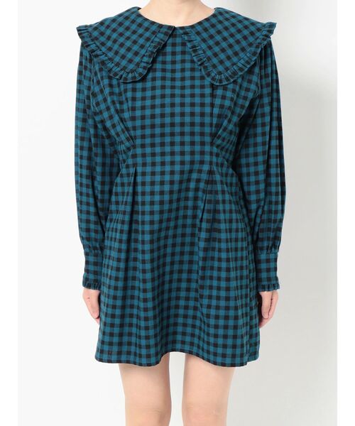 jouetie(ジュエティ)の「BIGカラーミニワンピース(ワンピース・レディース・ブラック/ブルー/オレンジ・MEDIUM)」の9枚目の写真