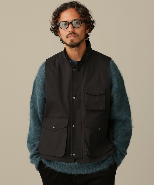 NANO universe(ナノユニバース)の「LB.03/C/Nオックスハンティングベスト(ベスト・メンズ・ブラック/アイボリー/モカ・L/M/S)」の2枚目の写真