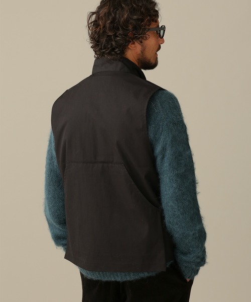 NANO universe(ナノユニバース)の「LB.03/C/Nオックスハンティングベスト(ベスト・メンズ・ブラック/アイボリー/モカ・L/M/S)」の11枚目の写真