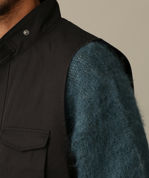 NANO universe(ナノユニバース)の「LB.03/C/Nオックスハンティングベスト(ベスト・メンズ・ブラック/アイボリー/モカ・L/M/S)」の13枚目の写真