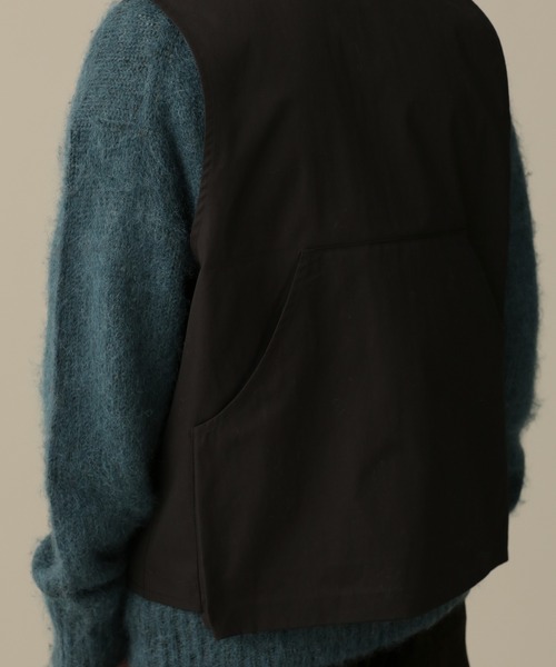 NANO universe(ナノユニバース)の「LB.03/C/Nオックスハンティングベスト(ベスト・メンズ・ブラック/アイボリー/モカ・L/M/S)」の16枚目の写真