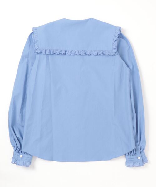 THE SHINZONE(ザ シンゾーン)の「FRILL SAILOR COLLAR BL(シャツ/ブラウス・レディース・ブルー/ホワイト・34)」の3枚目の写真