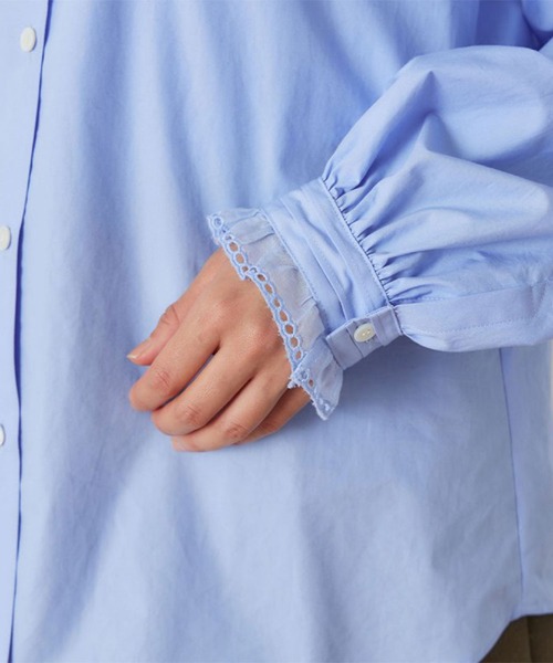 THE SHINZONE(ザ シンゾーン)の「FRILL SAILOR COLLAR BL(シャツ/ブラウス・レディース・ブルー/ホワイト・34)」の11枚目の写真