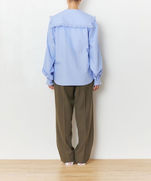 THE SHINZONE(ザ シンゾーン)の「FRILL SAILOR COLLAR BL(シャツ/ブラウス・レディース・ブルー/ホワイト・34)」の15枚目の写真