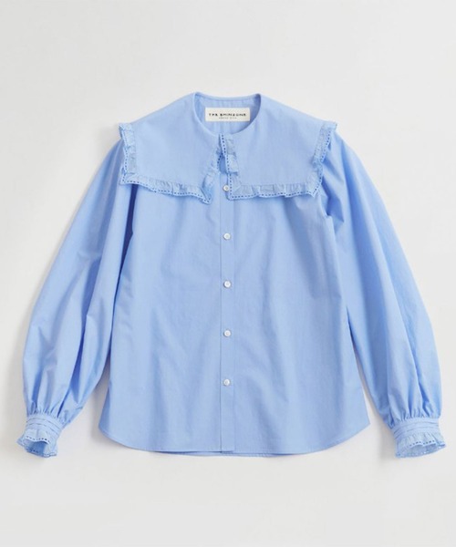 THE SHINZONE(ザ シンゾーン)の「FRILL SAILOR COLLAR BL(シャツ/ブラウス・レディース・ブルー/ホワイト・34)」の19枚目の写真