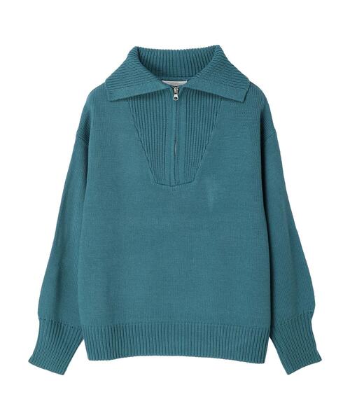 Green Parks（グリーンパークス）の「ジップアップニットプルオーバー