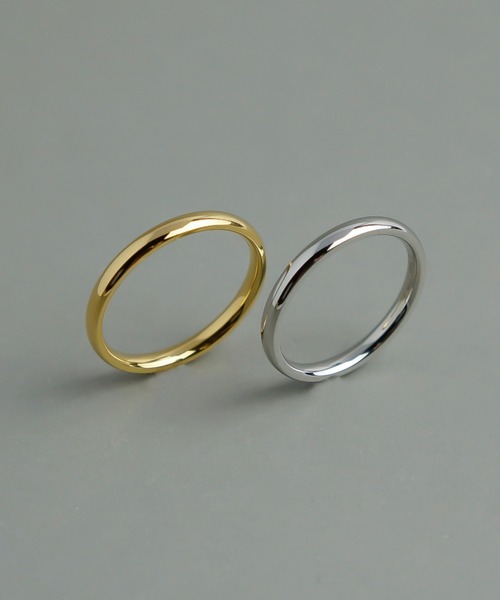 ieLS（イエルズ）の「金属アレルギー対応「ieLS」ペアリング　ステンレス　2mmシンプルリング（リング・メンズ・ゴールド/シルバー/ピンクゴールド・SS/S/M/L/#9/#11/#13/#15/#16）」の5枚目の写真