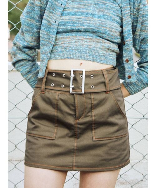 jouetie(ジュエティ)の「ワイドベルトマイクロミニスカパン(その他パンツ・レディース・ブラック/ボルドー/カーキ/アイボリー・MEDIUM)」の3枚目の写真