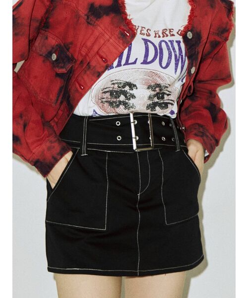 jouetie(ジュエティ)の「ワイドベルトマイクロミニスカパン(その他パンツ・レディース・ブラック/ボルドー/カーキ/アイボリー・MEDIUM)」の1枚目の写真