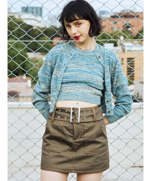 jouetie(ジュエティ)の「ワイドベルトマイクロミニスカパン(その他パンツ・レディース・ブラック/ボルドー/カーキ/アイボリー・MEDIUM)」の5枚目の写真