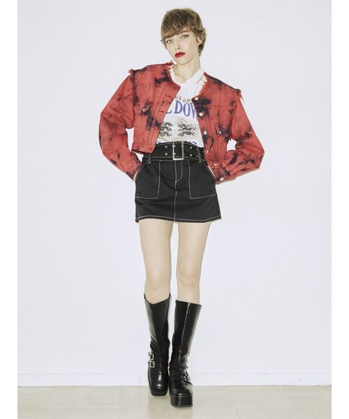 jouetie(ジュエティ)の「ワイドベルトマイクロミニスカパン(その他パンツ・レディース・ブラック/ボルドー/カーキ/アイボリー・MEDIUM)」の9枚目の写真