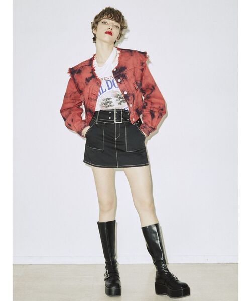 jouetie(ジュエティ)の「ワイドベルトマイクロミニスカパン(その他パンツ・レディース・ブラック/ボルドー/カーキ/アイボリー・MEDIUM)」の10枚目の写真