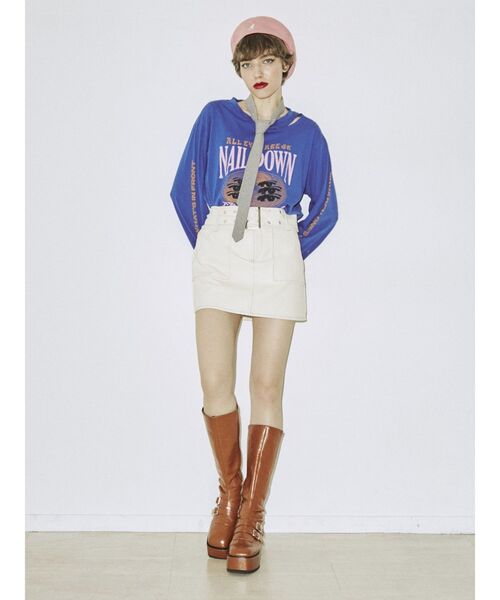 jouetie(ジュエティ)の「ワイドベルトマイクロミニスカパン(その他パンツ・レディース・ブラック/ボルドー/カーキ/アイボリー・MEDIUM)」の11枚目の写真