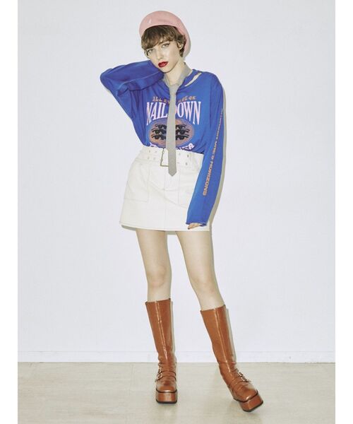 jouetie(ジュエティ)の「ワイドベルトマイクロミニスカパン(その他パンツ・レディース・ブラック/ボルドー/カーキ/アイボリー・MEDIUM)」の12枚目の写真