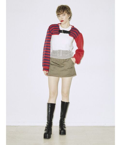 jouetie(ジュエティ)の「ワイドベルトマイクロミニスカパン(その他パンツ・レディース・ブラック/ボルドー/カーキ/アイボリー・MEDIUM)」の16枚目の写真