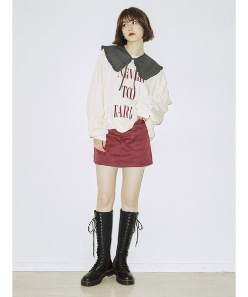 jouetie(ジュエティ)の「ワイドベルトマイクロミニスカパン(その他パンツ・レディース・ブラック/ボルドー/カーキ/アイボリー・MEDIUM)」の21枚目の写真