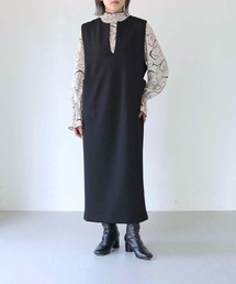 HER CLOSET | 【vingtrois】キーネックダンボールジャンパースカート(ジャンパースカート)