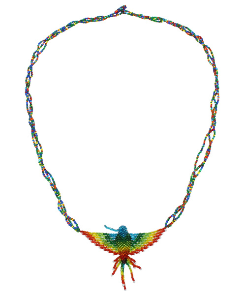 Amina（アミナ）の「【チャイハネ】ハミングバードネックレス（ネックレス・レディース・ブルー/レインボー・FREE）」の2枚目の写真